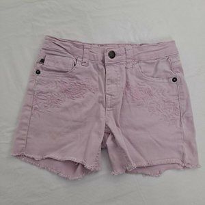 Vigoss Youth Girl Shorts The Malibu Pink Cutoffs Mid Shorts Size 10